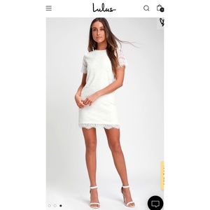 Lulu’s lace white dress